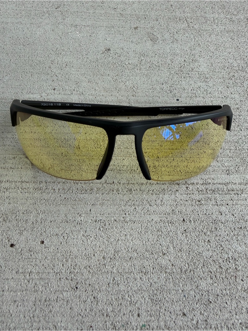 Gunnar Torpedo Onyx Gaming Computer Glasses Amber Tint Blue Light Blocking